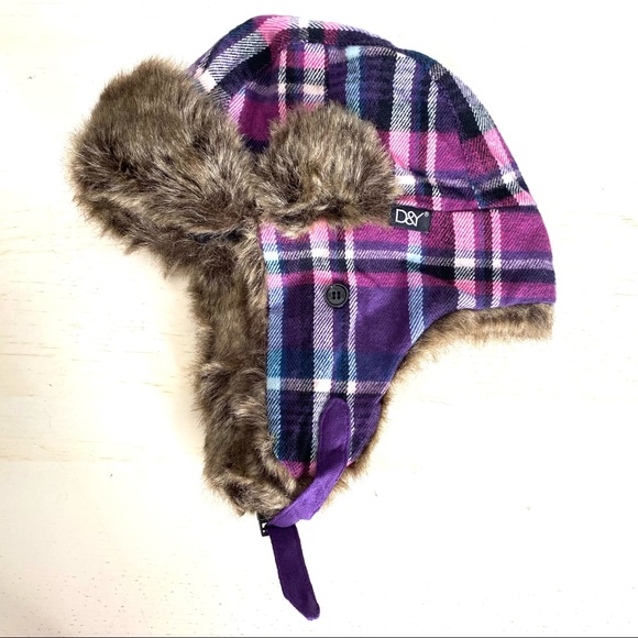 D&Y Accessories - D&Y Plaid Ear Flap Hat